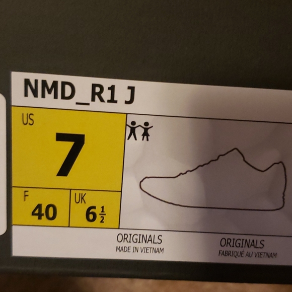 Rare Adidas NMD R1 Black/Yellow/Blue Sneakers NWT - Picture 13 of 16